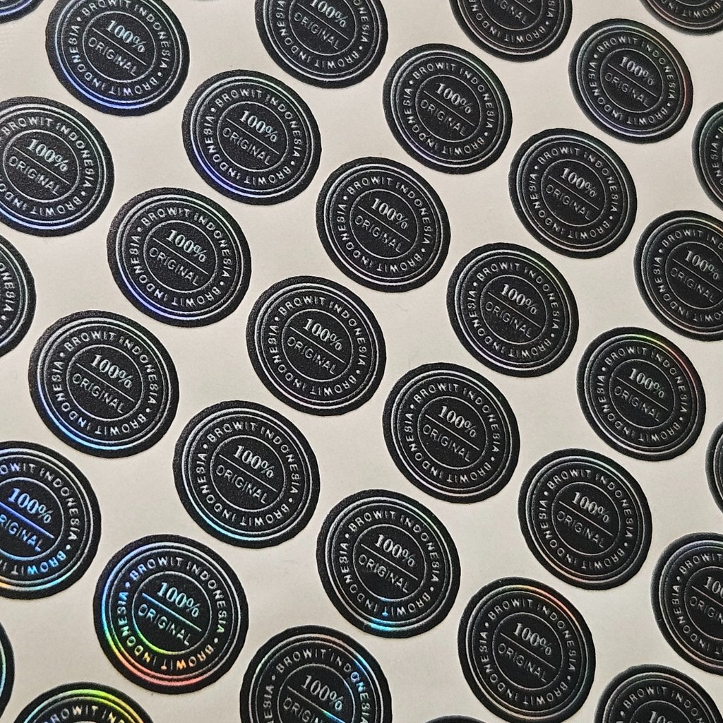 Stiker UV DTF Bahan Hologram 2 Stiker UV DTF Bahan Hologram Rusak VOID